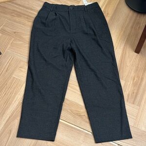 Zara black and grey crop trousers size S